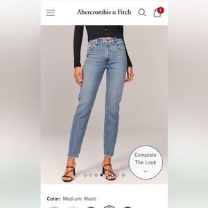 Abercrombie & Fitch High Rise Mom Jean 28/6